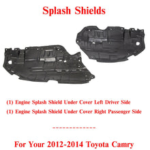 Load image into Gallery viewer, Front Engine Splash Shield Under Cover Left &amp; Right Side For 12-14 Toyota Camry