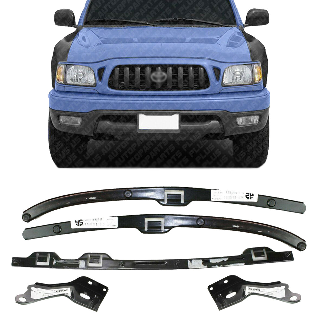 Front Bumper Retainers + Bracket Set For 2001-2004 Toyota Tacoma