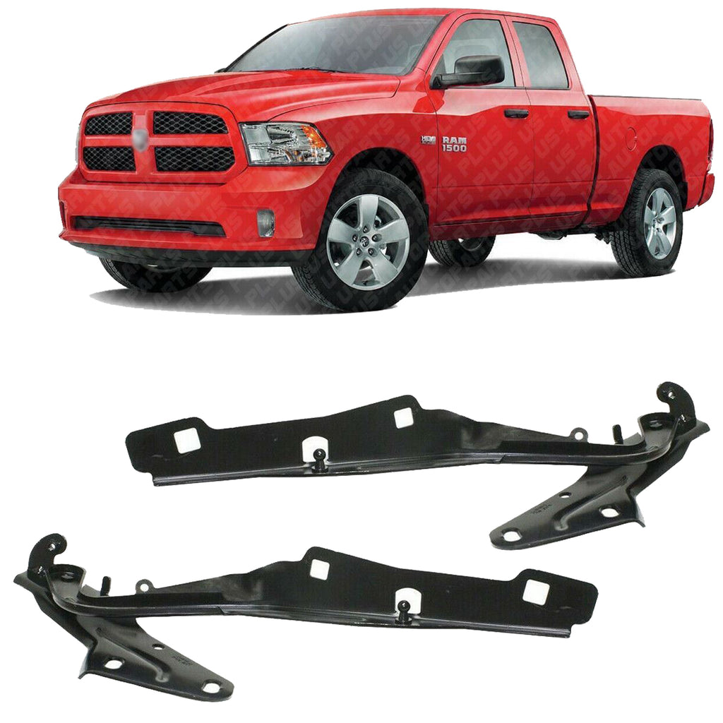 Hood Hinges Set of 2 Driver & Passenger Side Pair For 2009-2018 Dodge Ram 1500