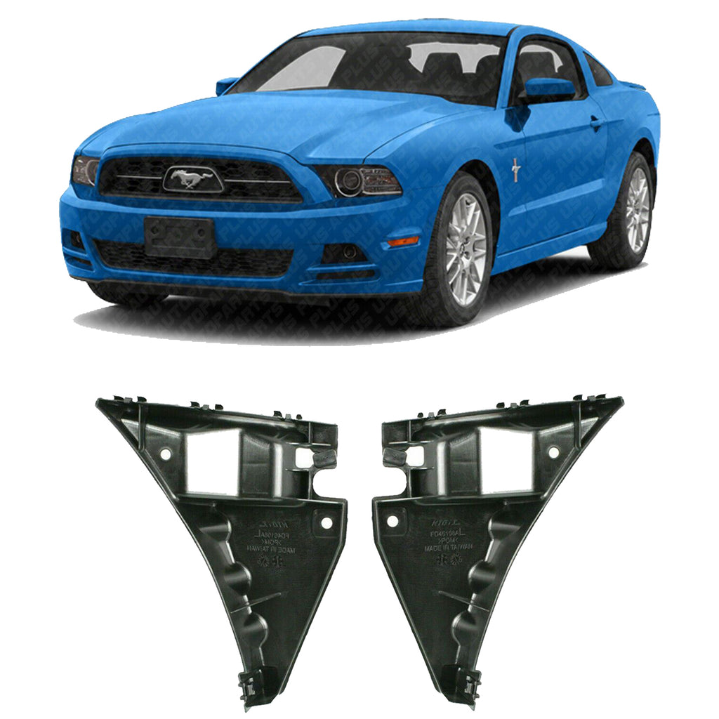Front Bumper Support Brackets Left & Right Side For 2010-2014 Ford Mustang