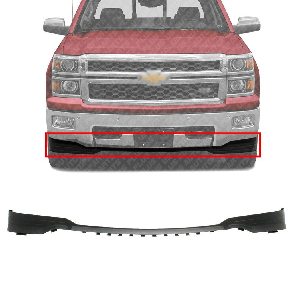 Front Lower Valance Air Deflector Textured For 2014-15 Chevrolet Silverado 1500