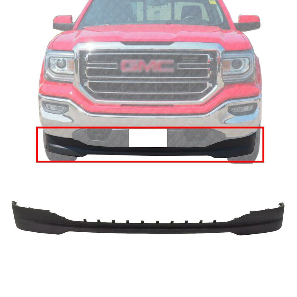 Front Lower Valance Air Deflector Textured For 2016-2018 GMC Sierra 1500