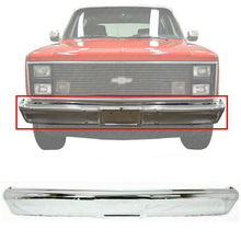 Load image into Gallery viewer, Front Bumper Chrome Steel For 1983-1991 Chevrolet and GMC C/K Series