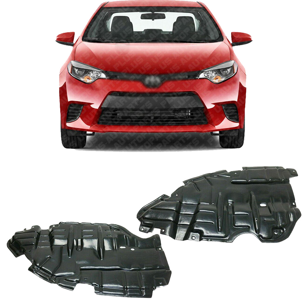 Left + Right Undercover Engine Splash Shields For 2015-2017 Toyota Camry