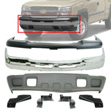 Front Bumper Chrome Steel Kit For 2003-2006 Chevy Silverado and Avalanche 1500