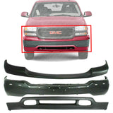 Front Bumper+Upper+ Valance Primed For 1999-02 GMC Sierra 1500 2500/00-06 Yukon