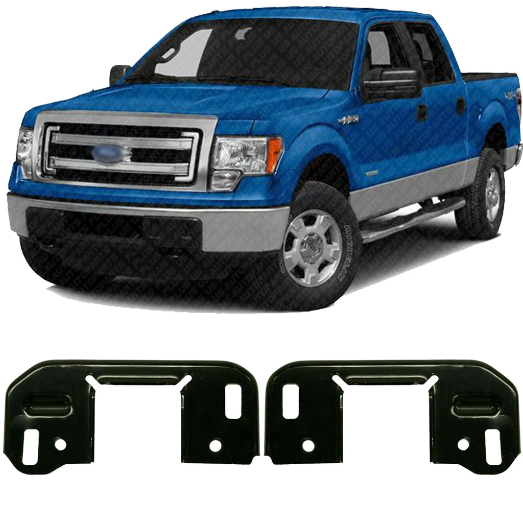 Front Bumper Bracket Driver & Passenger Side For 2009-2014 Ford F-150