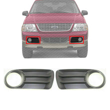 Load image into Gallery viewer, Front Fog Lamps Molding LH &amp; RH Side With Fog Light Hole For 02-05 Ford Explorer