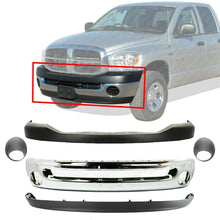 Load image into Gallery viewer, Front Chrome Bumper + Up &amp; Low Cover + Bezels For 06-09 Dodge Ram 1500 2500 3500