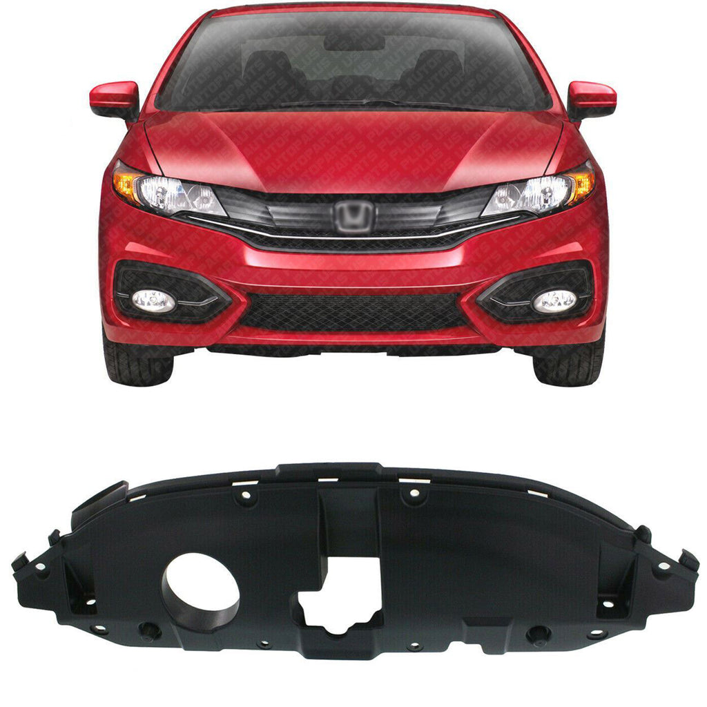 Front Radiator Support Cover Textured Plastic For 2013-2014 Honda Civic