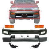 Front Bumper Primed Steel+Valance+Brkt+signal For 96-98 Toyota 4runner Base/SR5