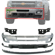 Load image into Gallery viewer, Front Chrome Bumper Kit With Brackets For 2011-2014 Chevy Silverado 2500HD 3500
