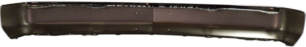 Front Bumper Chrome Steel With License Plate Holes + Rear Roll Pan Stepside without License Plate Part and Light Kit Primed For 1988-1998 Chevrolet & GMC C/K Series