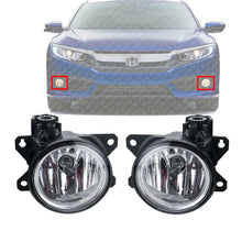 Load image into Gallery viewer, Front Bumper Fog Light Left &amp; Right Side Assembly For 2016-2018 Honda Civic