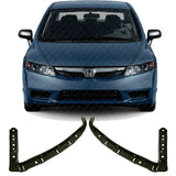 Front Bumper Cover Brackets Driver & Passenger Side For 06-11 Honda Civic Sedan