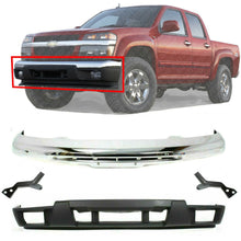 Load image into Gallery viewer, Front Chrome Bumper Steel with Brackets + Valance For 2004-12 Canyon / Colorado