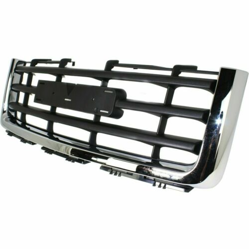 Front Bumper Chrome Steel + Grille + Valance For 2007-2013 GMC Sierra 1500