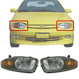 Front Halogen Headlight Assembly Left & Right Side For 03-05 Chevrolet Cavalier