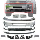 Front Bumper Chrome Kit For 2011-2014 Chevrolet Silverado 2500HD 3500 12 Pieces