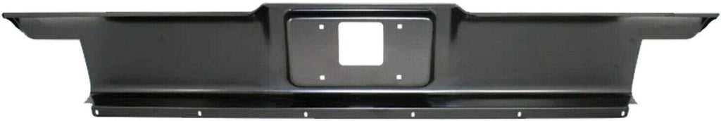 Front Bumper Chrome Steel With License Plate Holes + Rear Roll Pan Stepside without License Plate Part and Light Kit Primed For 1988-1998 Chevrolet & GMC C/K Series