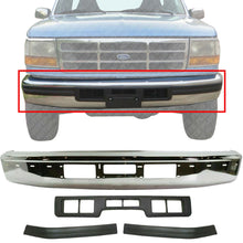 Load image into Gallery viewer, Front Bumper Chrome + Bumper Molding For 92-97 Ford F-150-350 /92-96 Ford Bronco