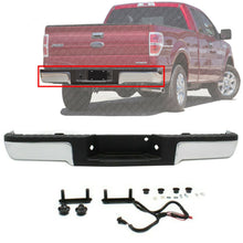 Load image into Gallery viewer, Rear Chrome Step Bumper Assembly Without Brackets For 2009-2014 Ford F150