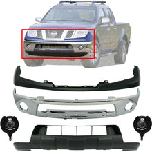 Load image into Gallery viewer, Front Bumper Chrome + Cover + Valance + Foglamps For 2009-2017 Nissan Frontier