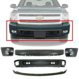 Front Bumper Primed+Cover+Valance+End Cap Kit For 2007-2013 Chevy Silverado 1500