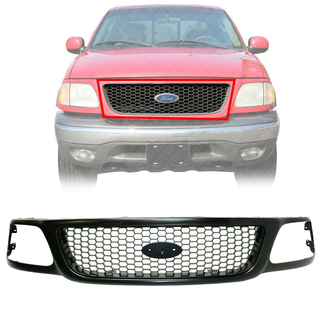 Front Grille Primed Honeycomb Insert For 97-03 Ford F-150 / 2004