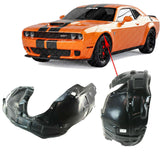 Front Splash Shield Fender Liners LH + RH Side For 2008-2014 Dodge Challenger