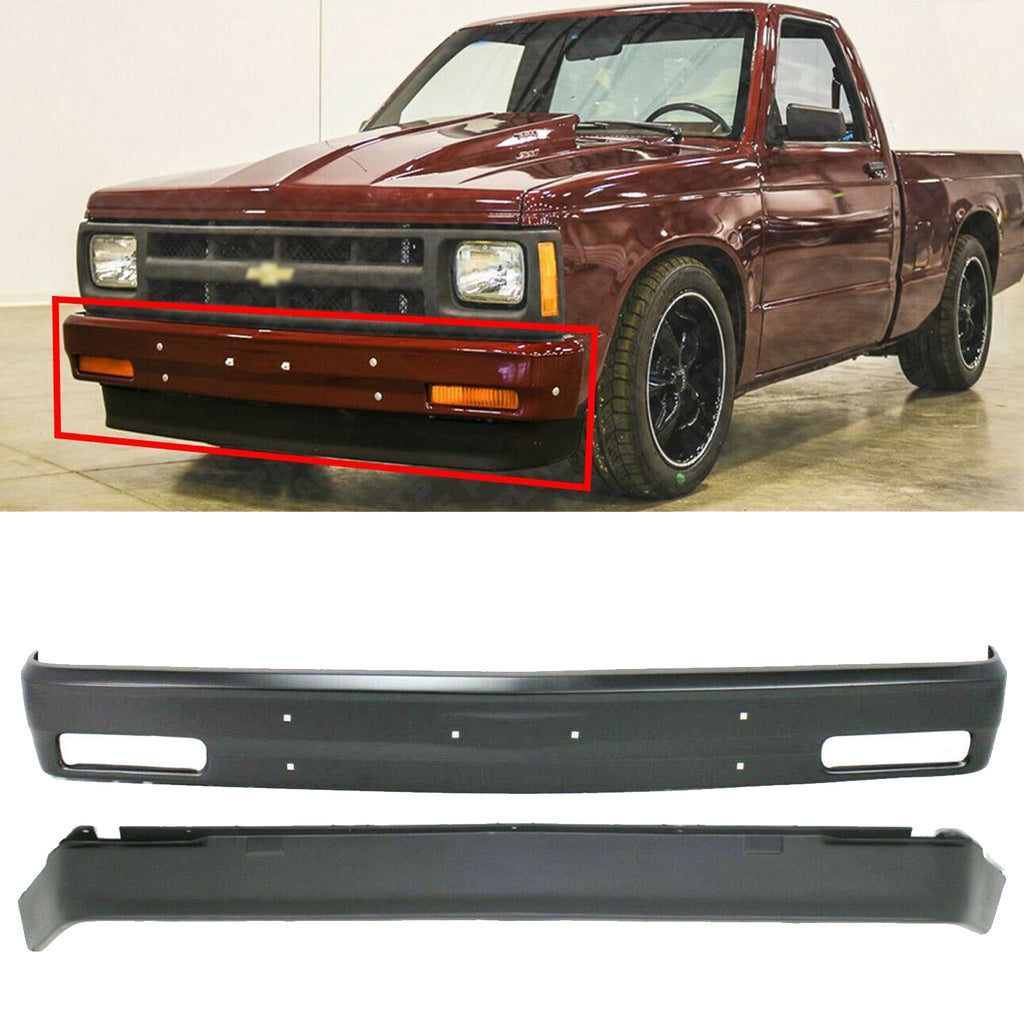 Front Bumper Primed+Valance For 83-94 Chevrolet S10 Blazer / 82-93 S10 – US  AUTO PARTS PLUS