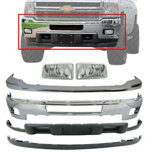 Load image into Gallery viewer, Front Bumper Chrome Kit With Fog Lights For 11-2014 Chevy Silverado 2500HD 3500