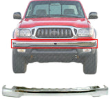 Front Bumper Chrome Face Bar Steel For 2001-2004 Toyota Tacoma