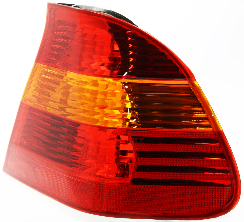 New Tail Light Direct Replacement For 3-SERIES 02-05 TAIL LAMP RH, Outer, Lens and Housing, Amber Red Lens, Sedan BM2801109 63216946534