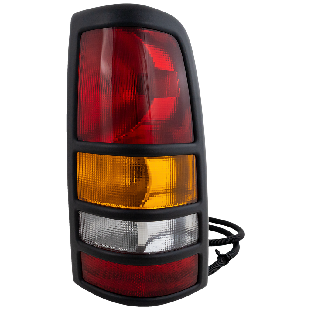 New Tail Light Direct Replacement For SILVERADO/SIERRA 3500 01-03 TAIL LAMP RH, Assembly, w/ Black Bezel, Fleetside GM2801166 19169020