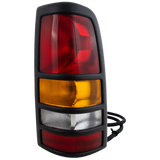 New Tail Light Direct Replacement For SILVERADO/SIERRA 3500 01-03 TAIL LAMP RH, Assembly, w/ Black Bezel, Fleetside GM2801166 19169020