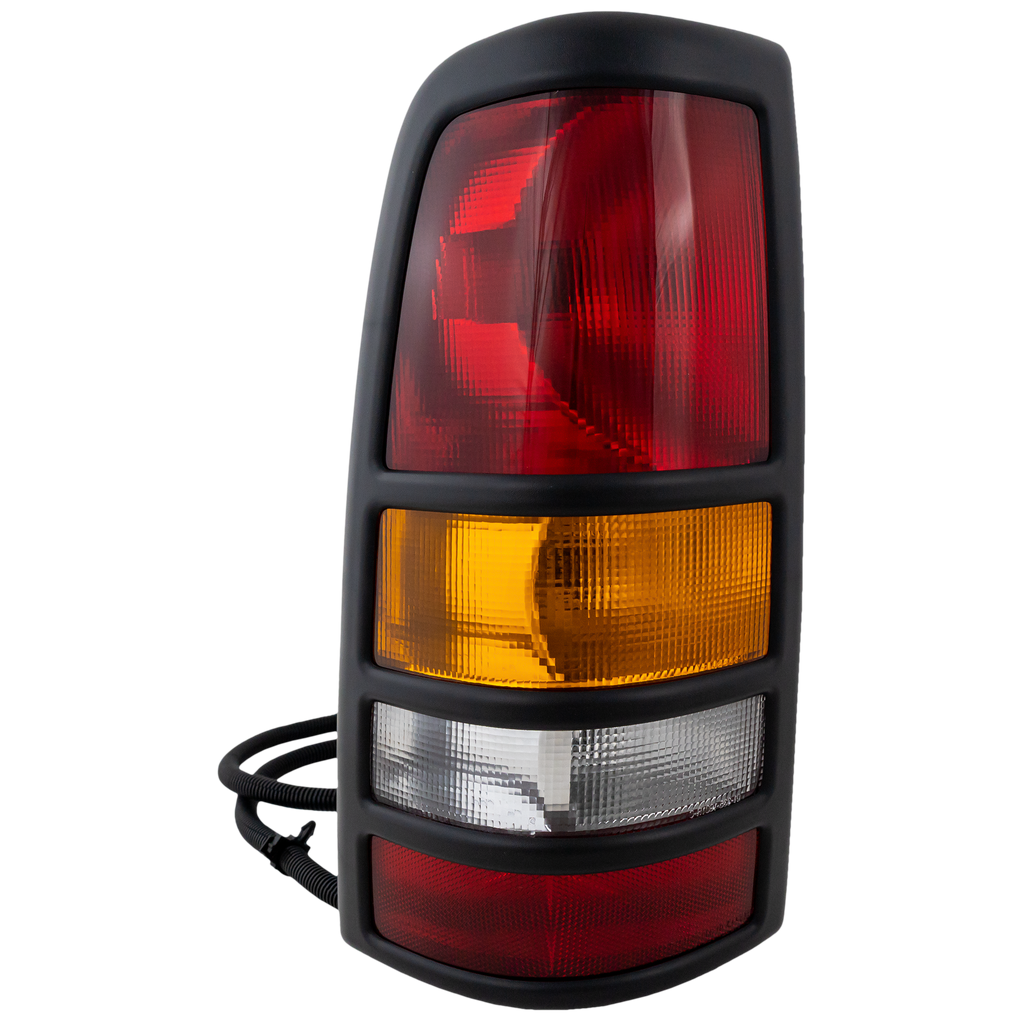 New Tail Light Direct Replacement For SILVERADO/SIERRA 3500 01-03 TAIL LAMP LH, Assembly, w/ Black Bezel, Fleetside GM2800166 19169019