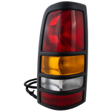 New Tail Light Direct Replacement For SILVERADO/SIERRA 3500 01-03 TAIL LAMP LH, Assembly, w/ Black Bezel, Fleetside GM2800166 19169019