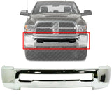 Front Bumper Chrome w/o Fog Light Holes For 2010-2018 Dodge Ram 2500 3500