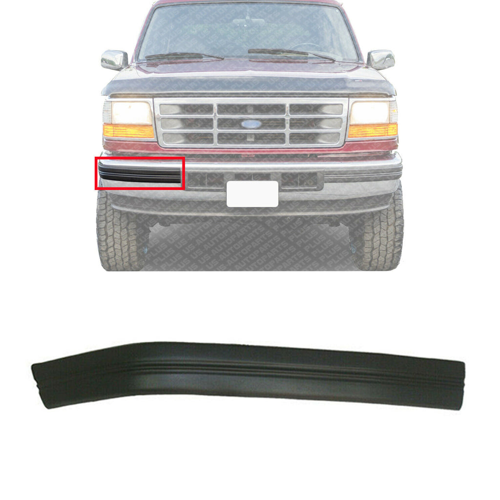 Front Bumper Molding RH Side For 1992-96 Ford F-150 & Bronco / 92-97 F-250 F-350