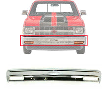 Load image into Gallery viewer, Front Bumper Chrome w/o Molding Holes For 1983-90 Chevrolet S10 Blazer / GMC S15