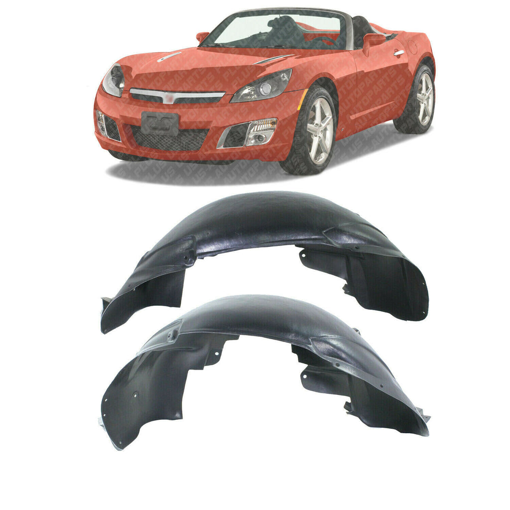 Front Fender Liner Right Passenger & Left Driver Side For 2007-2010 Saturn Sky