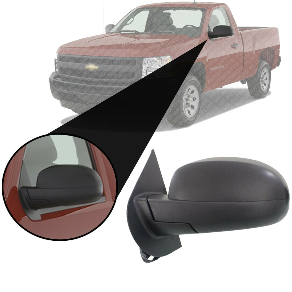 LH Power Heated Mirror Fit For 2007-2013 Chevy Silverado Tahoe GMC Sierra