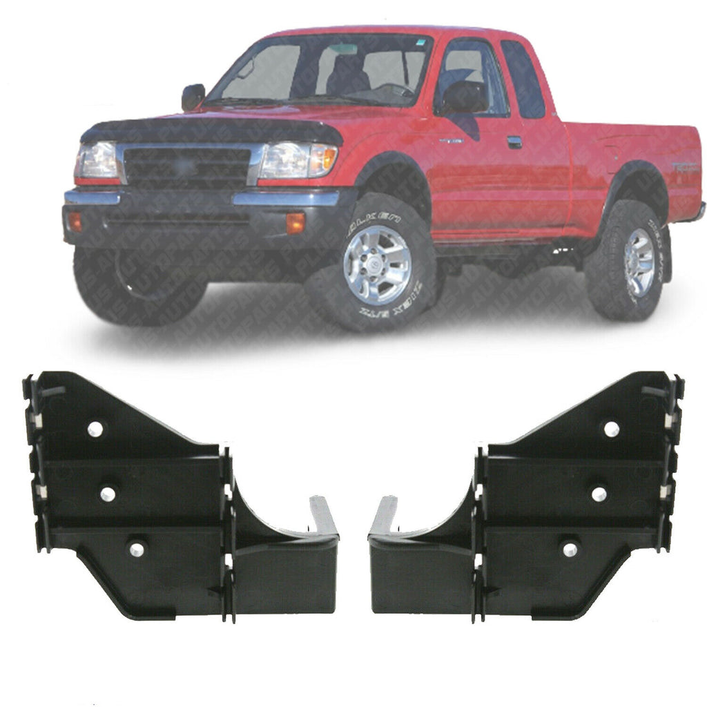 Set of 2 Front Bumper Brackets Kit Side Support For 1998-2000 Toyota Tacoma 4WD