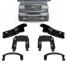 Load image into Gallery viewer, Set of 6 pcs Front Bumper Plate Full Brackets Kit For 2004-2006 Ford F-150 Truck