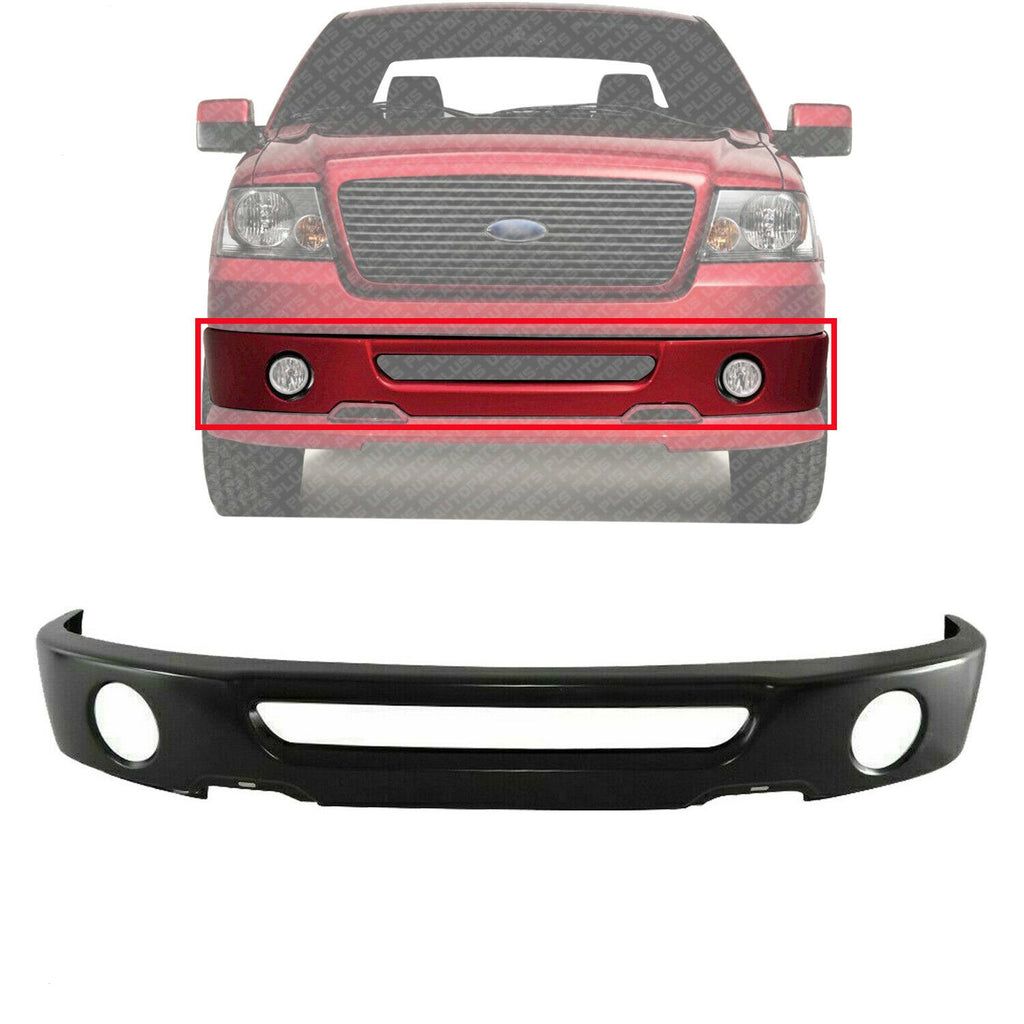 Front Bumper Face Bar Primed With Fog Lamp Hole Fit For 2006-2008