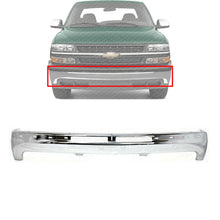 Load image into Gallery viewer, Front Bumper Chrome Steel W/o Brackets For 1999-2002 Silverado 1500 2500HD 3500