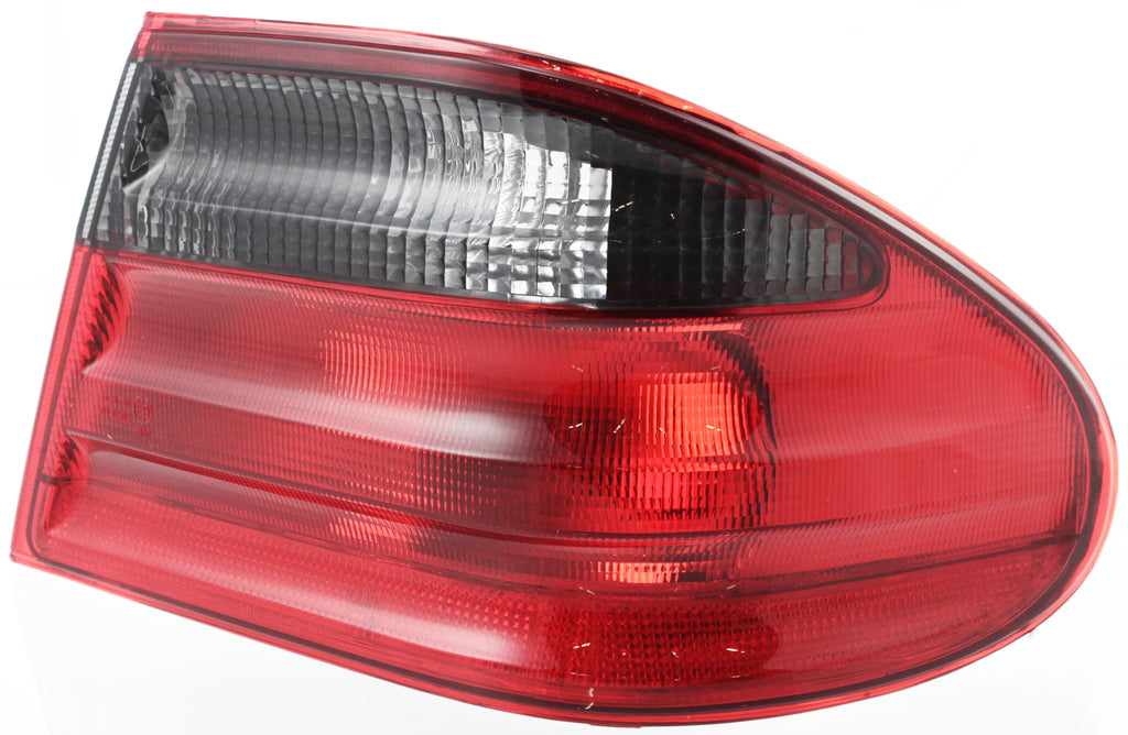 New Tail Light Direct Replacement For E-CLASS 00-02 TAIL LAMP RH, Outer, Sedan, Lens and Housing, Red and Smoke, Avantgarde Pkg. MB2801109 2108208464