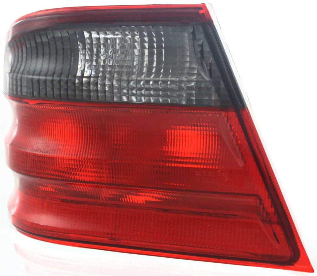New Tail Light Direct Replacement For E-CLASS 00-02 TAIL LAMP LH, Outer, Sedan, Lens and Housing, Red and Smoke, Avantgarde Pkg. MB2800109 2108208364