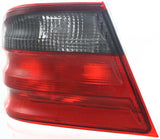 New Tail Light Direct Replacement For E-CLASS 00-02 TAIL LAMP LH, Outer, Sedan, Lens and Housing, Red and Smoke, Avantgarde Pkg. MB2800109 2108208364